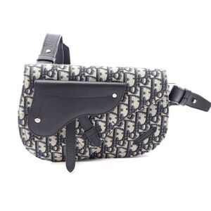 Dior Saddle Oblique Messenger Bag Canvas Leather